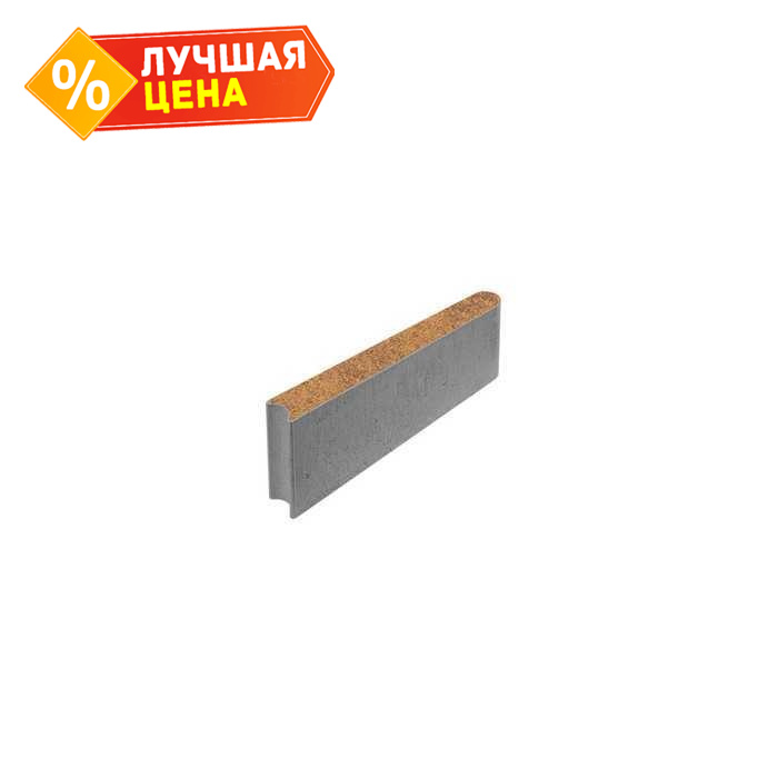 Тротуарный бордюр с шарнирным стыком ВЫБОР БРШ 50.20.8 неполный прокрас, Листопад гранит Осень 500*200*80 мм