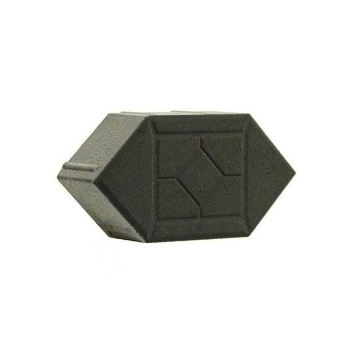 Тротуарная плитка 342 механический завод Ромб 80 мм Черный