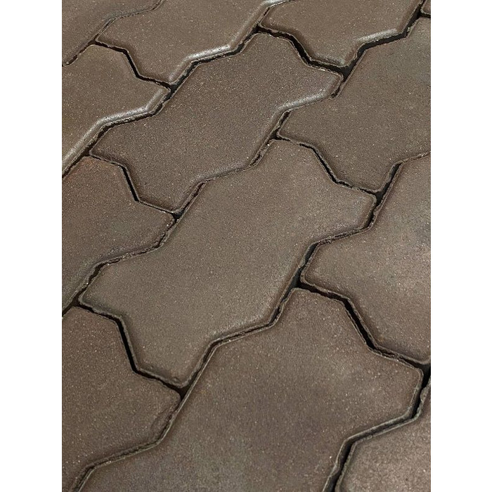 Тротуарная плитка Koldiz Волна 60 мм Моно Коричневый